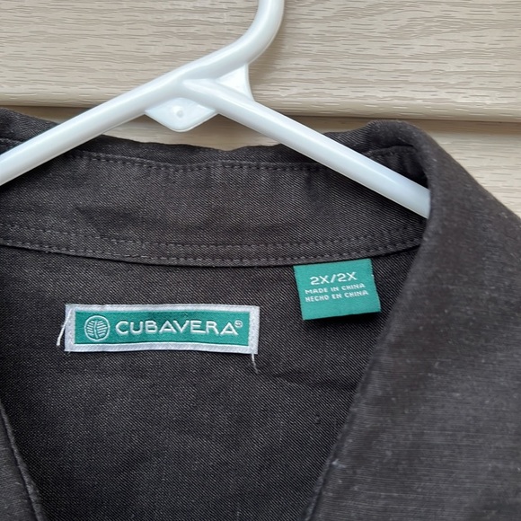 Cubavera mens black longsleeve shirt - Picture 6 of 6